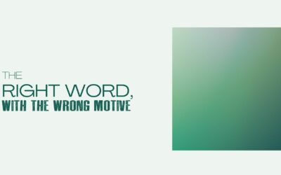 The Right Word with The Wrong Motive – Pastor Anthony Cox